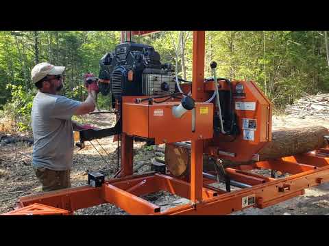 Cutting 2x6s with the woodmizer LT 15 Go sawmill.