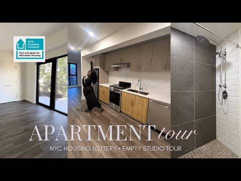 I WON THE NYC HOUSING LOTTERY | EMPTY APARTMENT TOUR | 500 SQ FT STUDIO