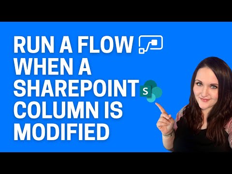 Run a flow when a SharePoint column is modified