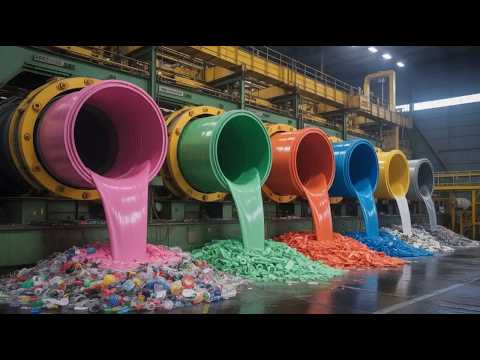 Incredible Process of Recycling Plastic Scrap to Make New Plastic Pipes | Factory Mass Production