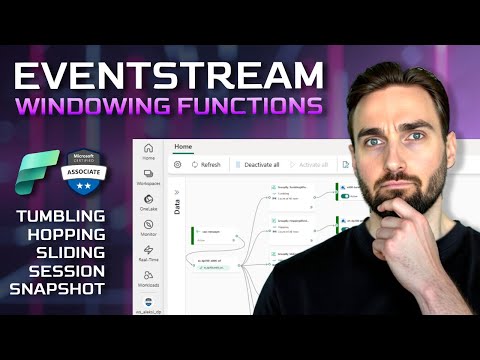 Eventstream Windowing Functions in Microsoft Fabric | DP-700 Exam
