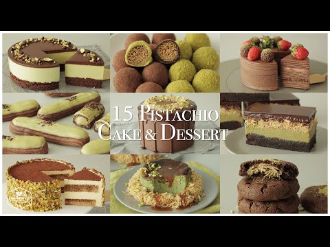 15가지 피스타치오 케이크&디저트 레시피 모음 | 두바이 초콜릿 디저트까지 한 번에! | 15 Pistachio Cake&Dessert Recipe | Dubai Chocolate