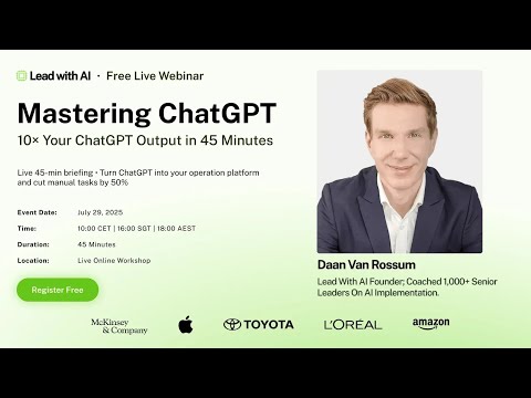 Lead with AI Webinar   Mastering ChatGPT