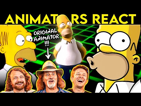 Animators React to THE SIMPSONS  (Ft. David Silverman)