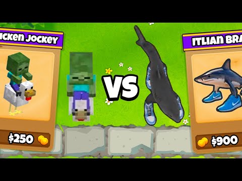 Italian Brainrot Vs Chicken Jockey in BTD 6