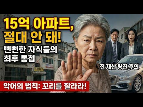 82세가 되어서야 깨달은 충격적 진실! 노년을 망치는 4가지 함정 (돈, 집, 건강, 자식)