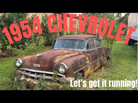 LETS GET THIS ABANDONED 1954 CHEVY BEL AIR UP AND RUNNING!