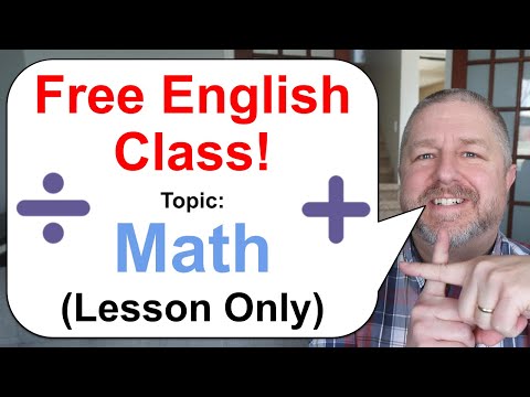Free English Class! Topic: Math! βββ (Lesson Only)