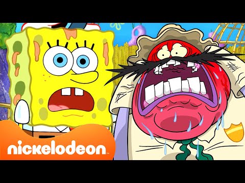 스폰지밥 쫓겨나는 30분! 🥾 | 니켈로디언 코리아
