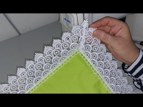 Comment utiliser la dentelle pour les débutants - كيفية إستعمال الدونتيل للمبتدئين