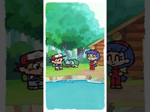 Ash Meets Bulbasaur 🥬 | Pokémon #shorts