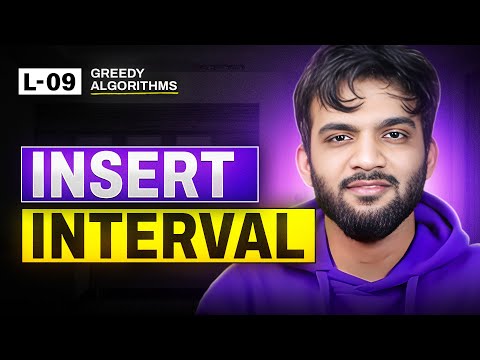 L9. Insert Intervals | Greedy Algorithms Playlist