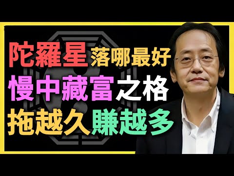 陀羅星落哪最好？慢中藏富之格，拖越久賺越多！#紫微鬥數 #倪海廈 #陀羅星 #命理分析 #算命 #紫微命盤 #命理教學 #財運分析 #慢富格局 #財帛宮 #田宅宮