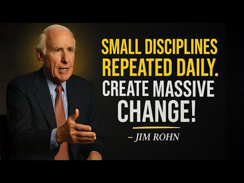 SMALL DISCIPLINES REPEATED DAILY,  CREATE MASSIVE CHANGE | Jim Rohn Motivation