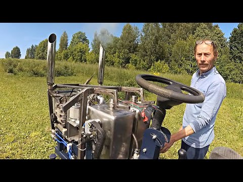 ТРАКТОР из МЕТАЛЛОЛОМА сделал РУССКИЙ НЕМЕЦ, который вернулся на Родину // ПРИВЕТ ГЕРМАНИИ ИЗ РОССИИ