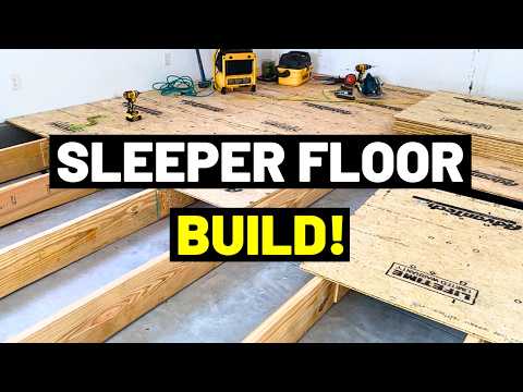 THIS IS HARD TO DO! Building New Framed Floor over Concrete Floor...