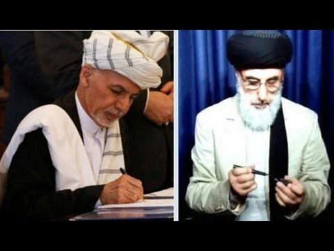 جریان کامل مراسم امضای توافقنامه صلح میان گلبدین حکمتیار و رییس جمهور غنی