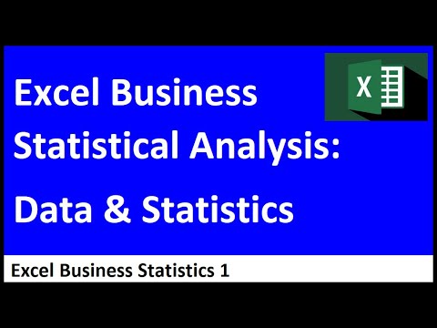 Excel Statistical Analysis 01: Data & Statistics