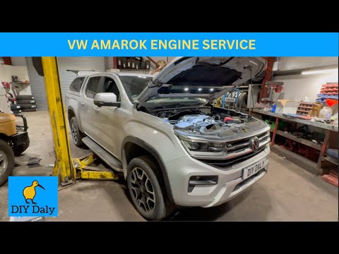 VW Amarok Engine Service 3.0 V6 Diesel (Oil, Air & fuel filter change)