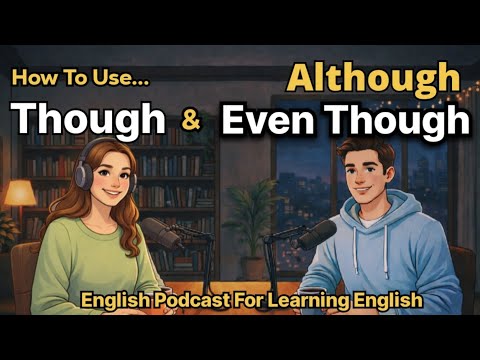 How to Use Though, Although & Even Though in English | English Podcast for Beginners | Talk Emma