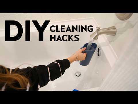CLEANING HACKS with DIY CLEANERS!