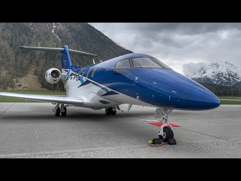 CHALLENGING FLIGHT with the BRAND NEW PC-24 JET in the SWISS ALPS!