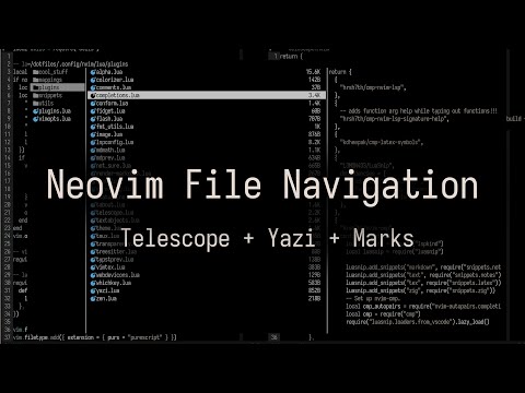How I Navigate Files in Neovim