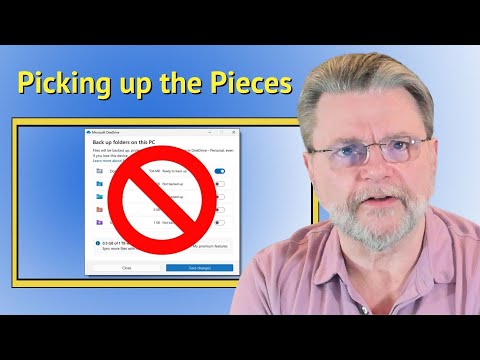 How Do I Recover From Turning the OneDrive Backup “Feature” Off?