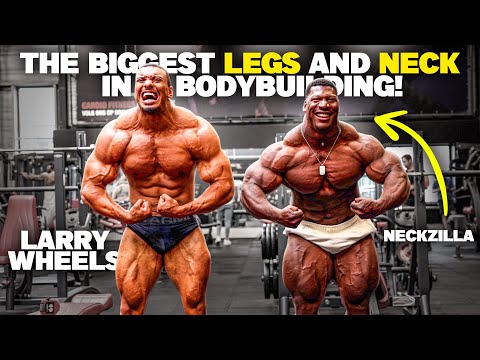 The Biggest LEGS and NECK in Bodybuilding with Rubiel aka NECKZILLA!