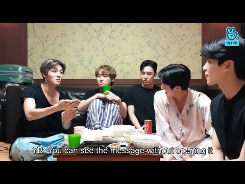 190916 (ENG) SF9 Youngbin BinUs with members at dorm vlive