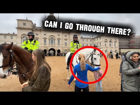 SCENE CAUGHT TODAY AT HORSE GUARDS IN LONDON