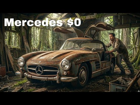 $0 to Million-Dollar Car? 1956 Mercedes-Benz 300 SL Gullwing Restoration ASMR
