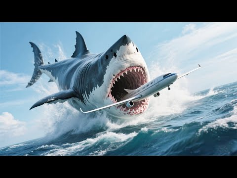 Latest disaster hit: mutant mega-shark rockets 100 m up, gulps plane in a blink!