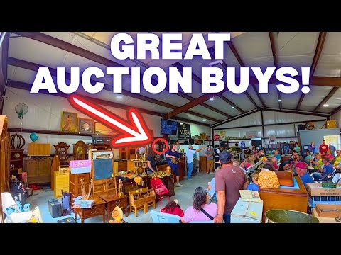 There's a New AUCTION HOUSE Right Down the Street - I Got some GREAT Deals!