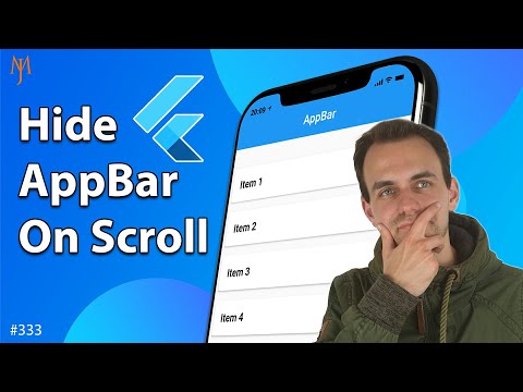 Flutter Tutorial - How To Show/Hide AppBar On Scroll | Collapsing Toolbar & Sliver App Bar