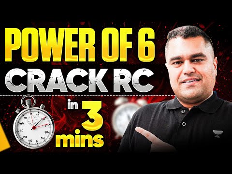Power of 6: Crack ANY RC Passage in 3 Mins | CAT 2025 RC Strategy 🔥