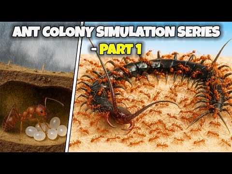 1,000 Ants vs Deadly Preys | Simulating Ant Colonies for 1,000 days 😱 ANTTREK