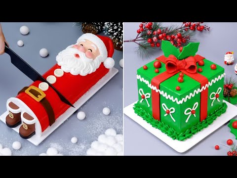 🎅🎄 Cooking Challenge with Santa Claus | Top Chocolate Christmas Cake Tutorial | Christmas Songs