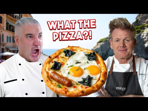 Reacting to Gordon Ramsay’s BURNED Breakfast Pizza Disaster