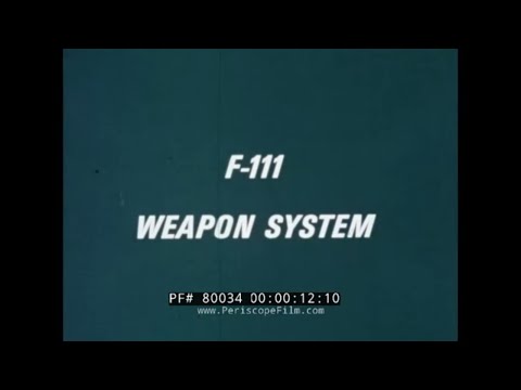 GENERAL DYNAMICS F-111 AARDVARK SUPERSONIC WEAPON SYSTEM  "ATTACK RADAR MISSION PROFILE" 80034