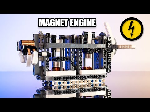 Lego Piston Power: Making ELECTROMAGNETIC Engines!