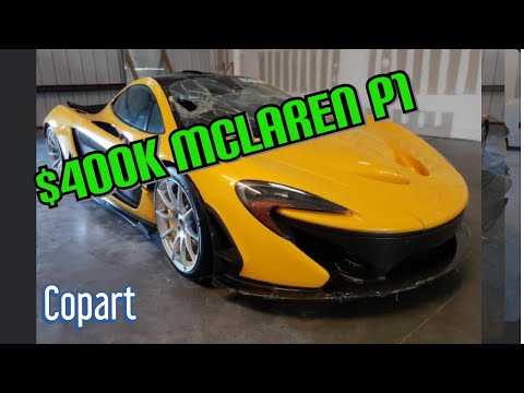 The most famous McLaren P1 on the internet runs at Copart.