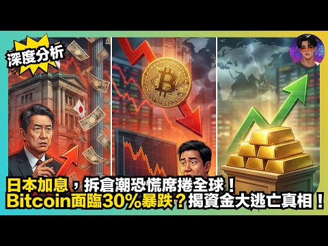 【深度分析】日本加息，拆倉潮恐慌席捲全球｜Bitcoin面臨30%暴跌？｜揭資金大逃亡真相｜娛樂爆爆爆