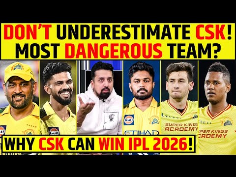 DON’T UNDERESTIMATE CSK! MOST DANGEROUS TEAM? WHY CSK CAN WIN IPL 2026! #ipl2026 #csk #msdhoni