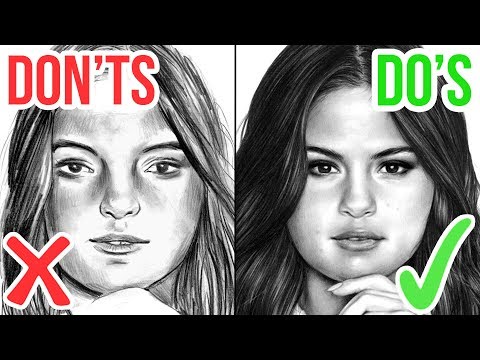 DO'S & DON'TS: How To Draw a Face |  Realistic Drawing Tutorial Step by Step