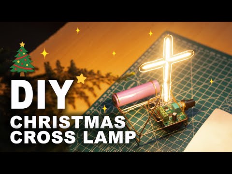 Satisfying DIY Christmas Cross Lamp (Easy & Beautiful!)