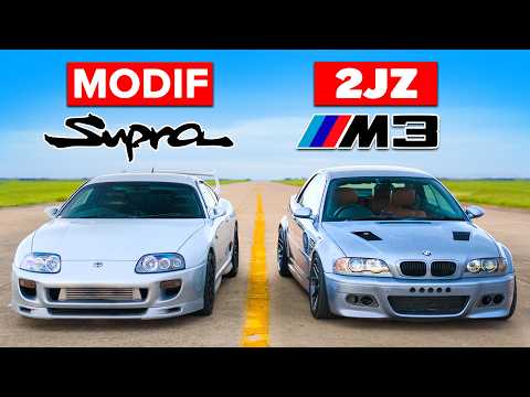 Supra modif v BMW M3 2JZ: DRAG RACE
