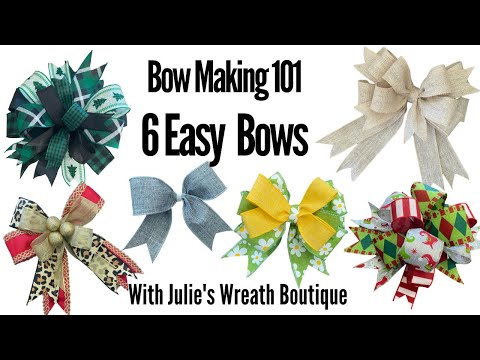 How to Make a Bow | Easy Bows | How to Make Christmas Bows | Christmas Bow Making | DIY Bows
