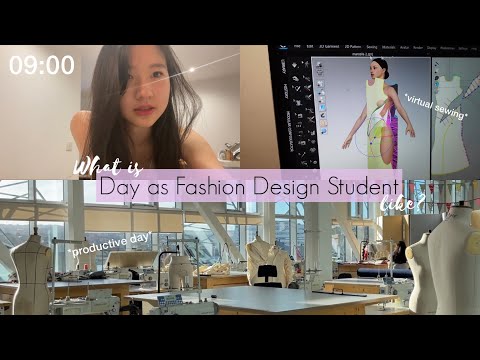 a productive day in my life as fashion design student - uni vlog 🏫🇬🇧