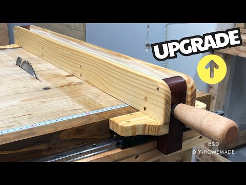 Homemade Table Saw Fence by Slider // Making a Table Saw Fence